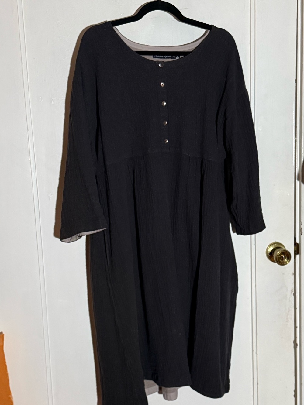 Gudrun Sjoden Black cotton tunic